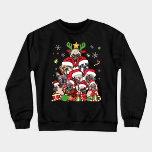 Pug Christmas Shirt Merry Pugmas Xmas Tree Santa Boys Gifts Crewneck Sweatshirt